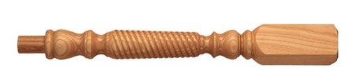 Ash Barley Twist Newel Post 220mm Head