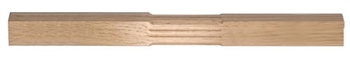 Oak Stop Chamfer Fluted Intermediate Complete Newel Post