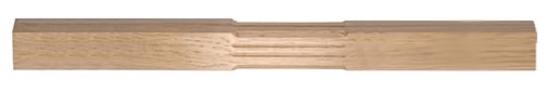 Oak Stop Chamfer Fluted Intermediate Complete Newel Post