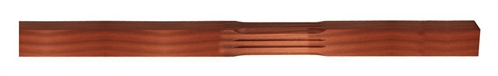 Dark Hardwood Stop Chamfer Fluted Intermediate Complete Newel Post