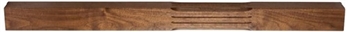 Walnut Stop Chamfer Fluted Intermediate Complete Newel Post