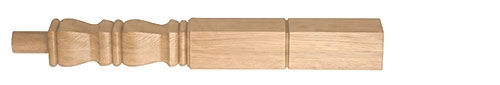 Oak Provincial Newel Post 415mm Head