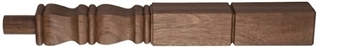 Walnut Provincial Newel Post 415mm Head