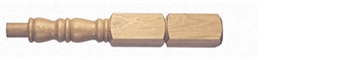 Oak Georgian Newel Post 415mm Head