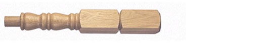 Oak Georgian Newel Post 415mm Head