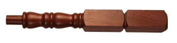 Dark Hardwood Georgian Newel Post 415mm Head
