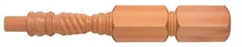 Pine Barley Twist Newel Post 415mm Head