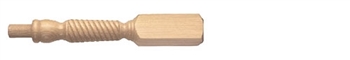 Oak Barley Twist Newel Post 205mm Head