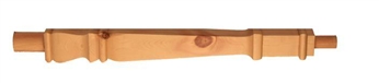 Pine Provincial Continuous Handrail Half Newel Post
