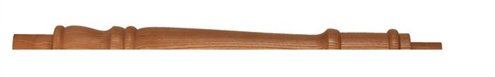 Ash Georgian Continuous Handrail Half Newel Post