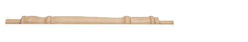 Oak Georgian Continuous Handrail Half Newel Post
