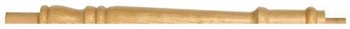 Pine Georgian Continuous Handrail Half Newel Post
