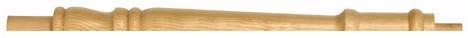 Pine Georgian Continuous Handrail Half Newel Post