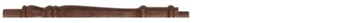 Walnut  Continuous Handrail Newel Half Post