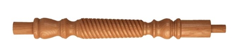 Ash Barley Twist Continuous Handrail Newel Post
