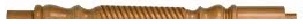 Hemlock Barley Twist Continuous Handrail Half Newel Post