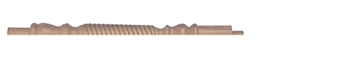 Oak Barley Twist Continuous Handrail Half Newel Post