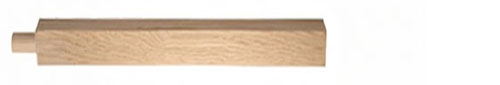 Oak Square Pegged Newel Post