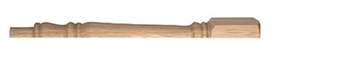 Oak Georgian Half Newel Post 160mm Head 83mm