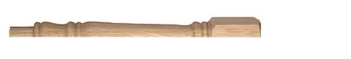Oak Georgian Half Newel Post 160mm Head 83mm
