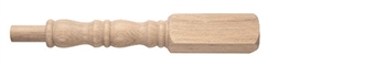 Oak Georgian Newel Post 205mm Head 83mm
