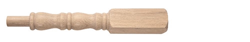 Oak Georgian Newel Post 205mm Head 83mm