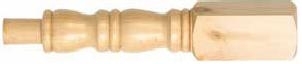 Pine Georgian Newel Post 205mm Head 83mm