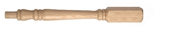 Oak Georgian Newel Post 220mm Head 83mm