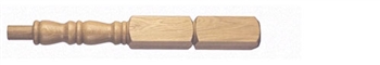 Oak Georgian Newel Post 415mm Head 83mm