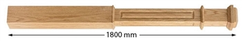 Oak Panel Newel Box Post 1800