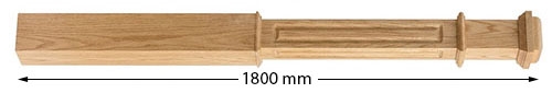 Oak Panel Newel Box Post 1800