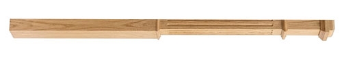 Oak Half Fluted Newel Box Post