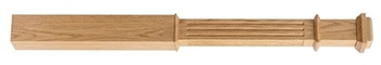Oak Fluted Newel Box Post