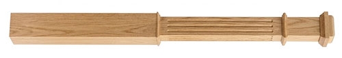 Oak Fluted Newel Box Post