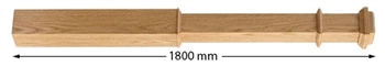Oak Plane Newel Box Post 1800
