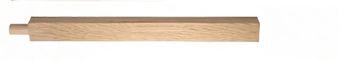 Oak Square 70mm Pegged Newel Post 1.0mtr