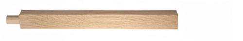Oak Square 83mm Pegged Newel Post 1.0mtr