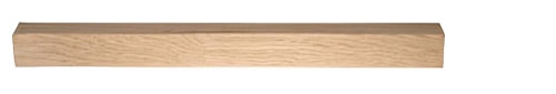 Oak Square Complete 83mm Newel Post 1200