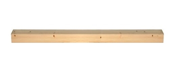 Pine Square Complete 120mm Half Newel Post