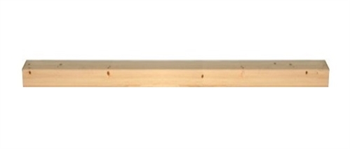 Pine Square Complete 120mm Half Newel Post