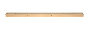 Pine Square Complete 95mm Half Newel Post