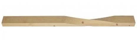 Pine Contemporary Half 95mm Newel Post