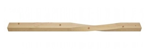 Pine Contemporary Half Newel Post
