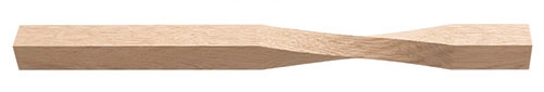 Oak Contemporary Newel Post