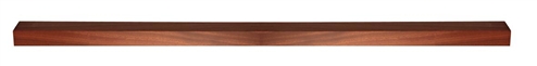 Dark Hardwood Complete Square Half Newel Post
