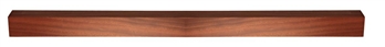 Dark Hardwood Square Complete Newel Post 2mtr