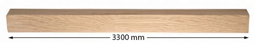 Oak Square Complete Newel Post 3.3mtr
