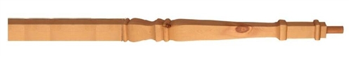 Pine Provincial Volute Newel Post