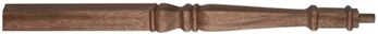Walnut Provincial Volute Newel Post