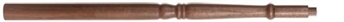 Walnut Georgian Volute Newel Post